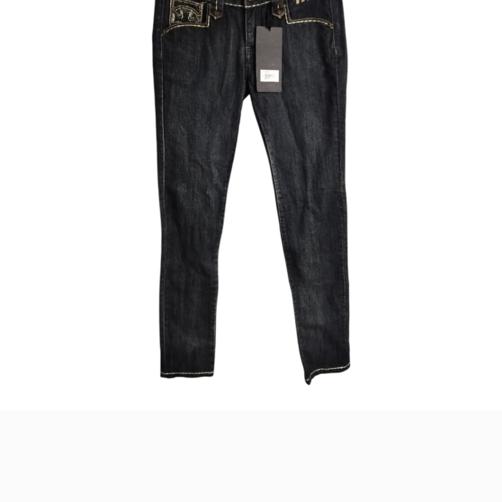 Rebel Spirit Midrise Bootcut Embroidered Rodeo Western Boho Jeans. 29 - Picture 3 of 4
